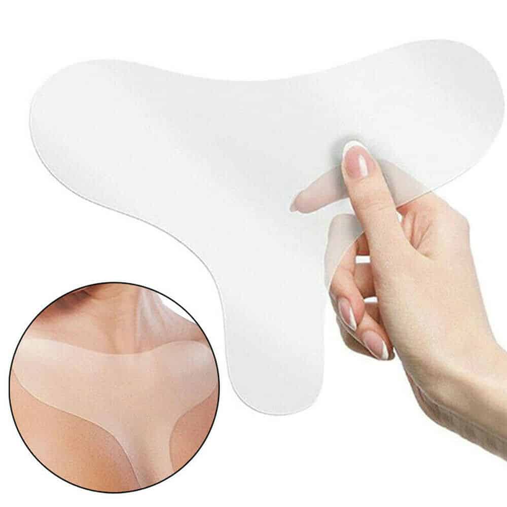 Anti Wrinkle Chest Silicone Pad, Resuable and 100% Medical Grade Décolleté  Anti Wrinkle Patches, Smooth Your Skin Set of 2
